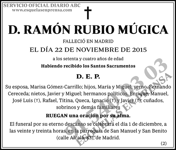 Ramón Rubio Múgica